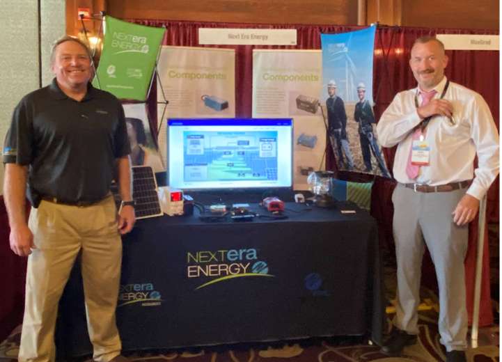 IA trainers, Terry Benton and Kevin Cooper displaying IA’s SCADA lab at Energy Conference (PowerGen – 2022)