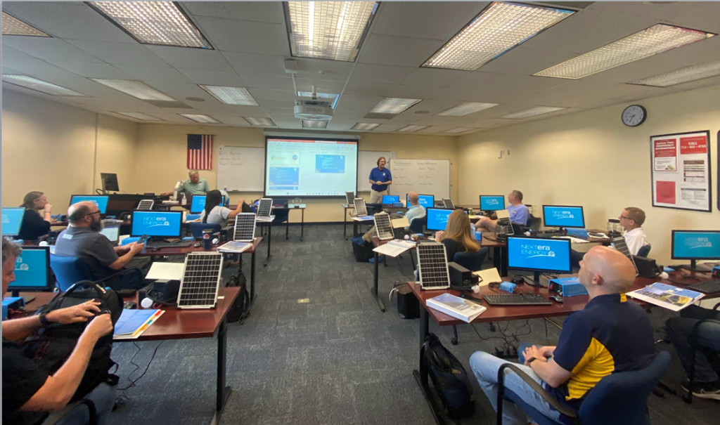NextEra Expert, James Auld, explain SCADA applications at IA’s SCADA training – October 2023 at Indian River State College
